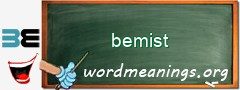 WordMeaning blackboard for bemist
